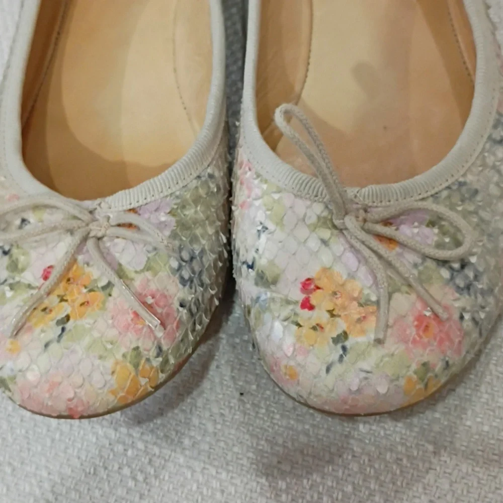 Pom D'Api Women's Multicolor Floral Flats - Picture 3 of 8